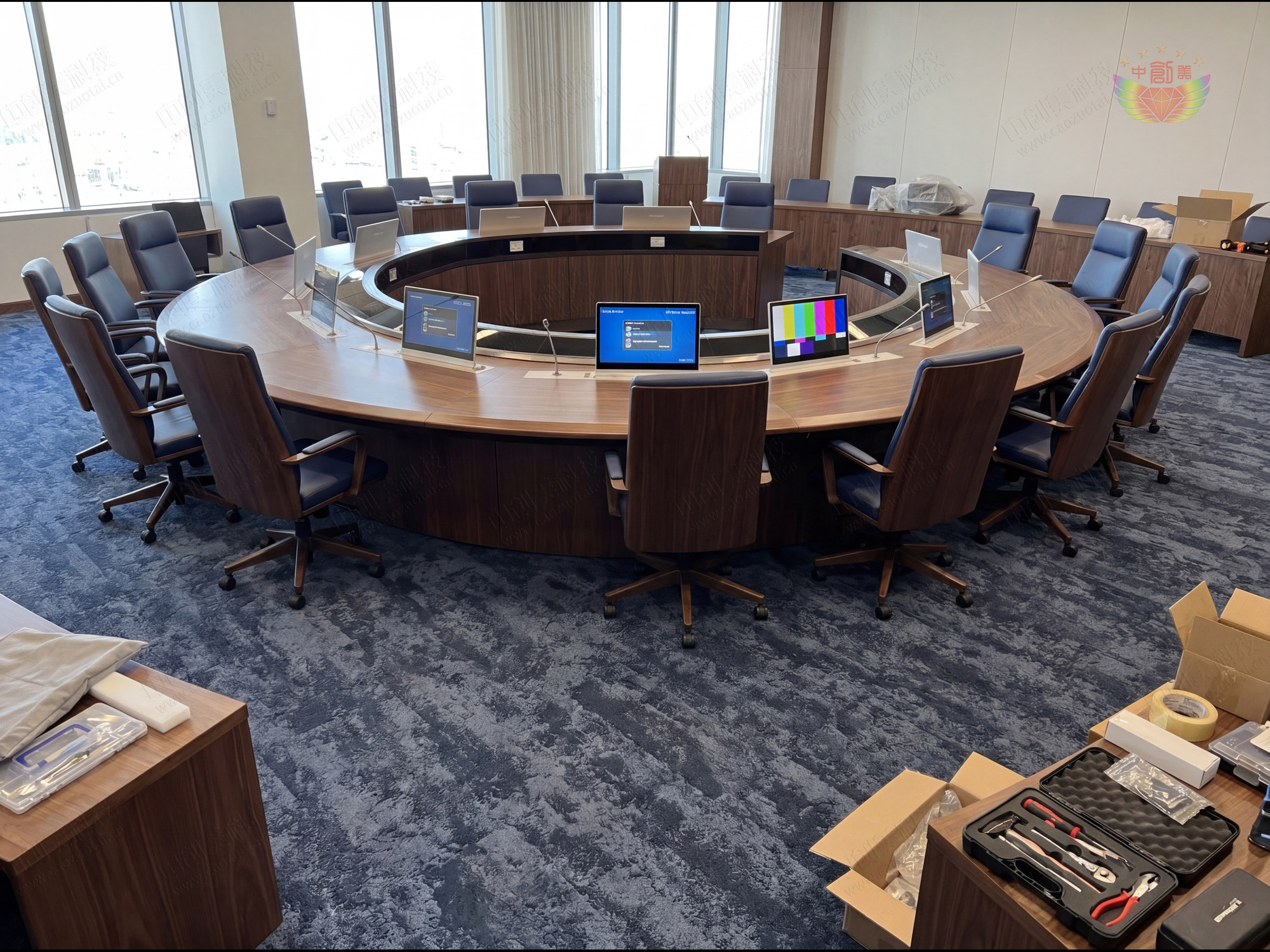 會議室會議桌圖片