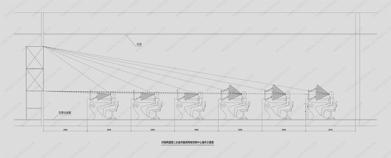 指揮中心空間設(shè)計示意圖