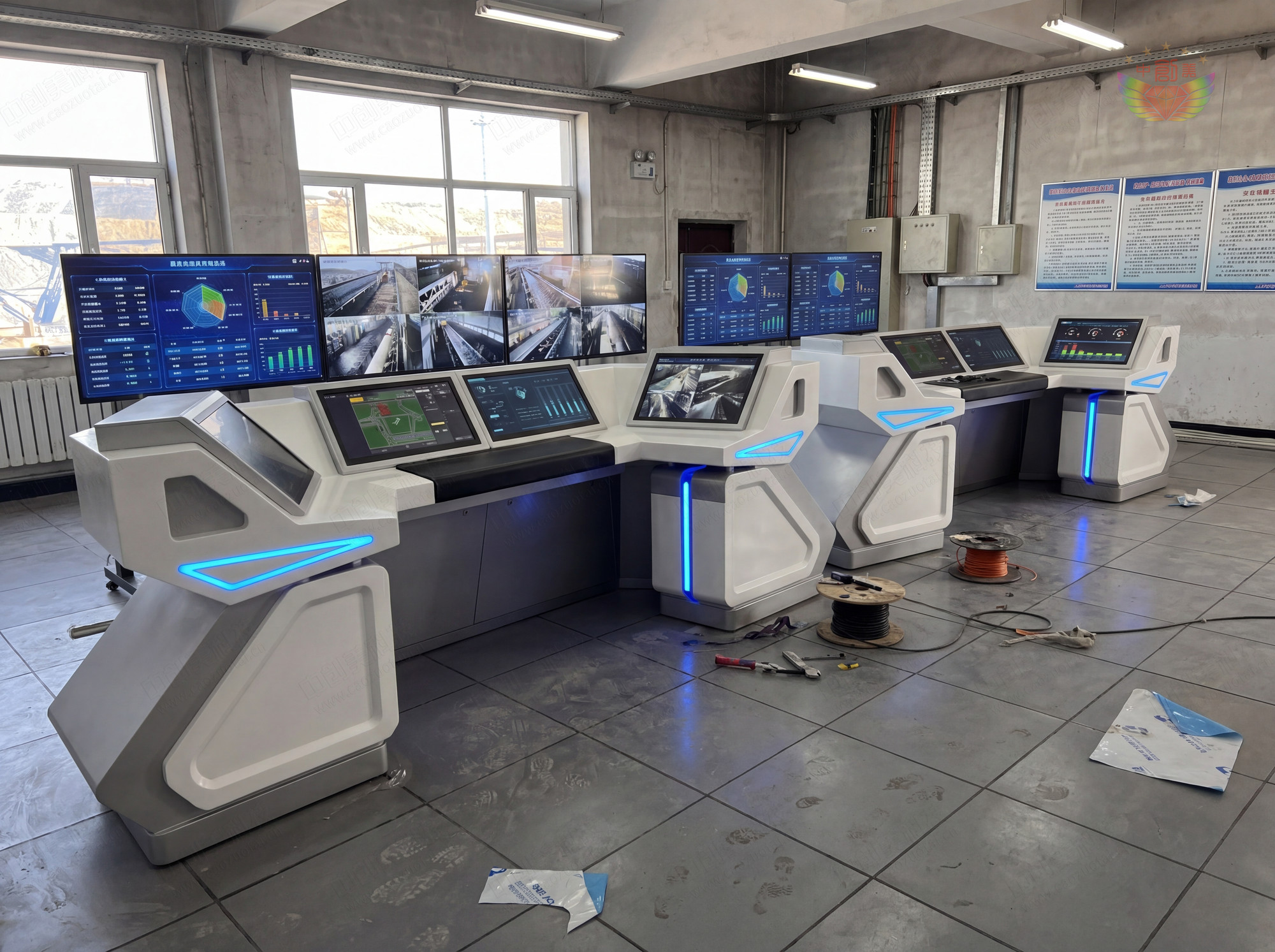 中控室操作臺款式圖